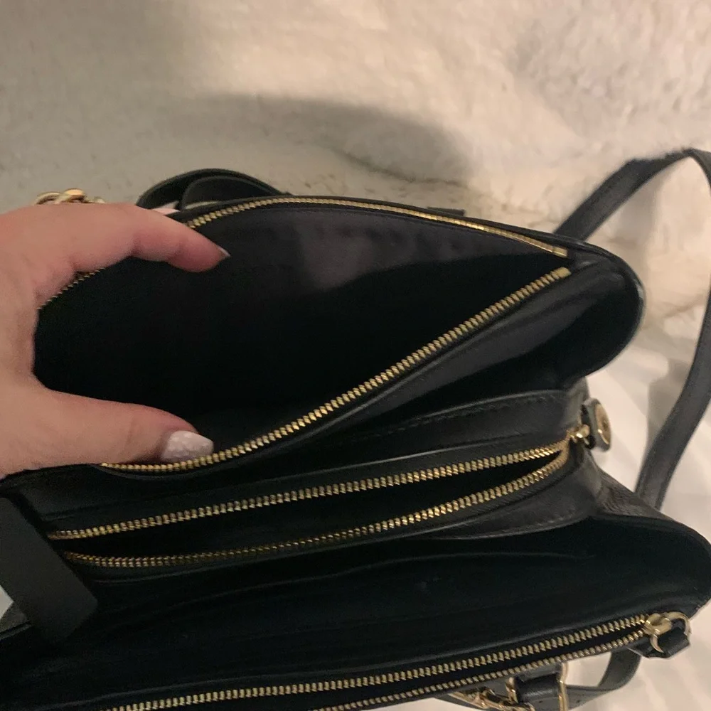 Coach Black Leather Satchel - Picture 4 of 6